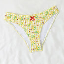 Women Y2k Bikinis Sets Coquette Aesthetic Bows Halter Tie Up Bikini Top High Cut Elastic Waist Bikini Bottom - M & M Global