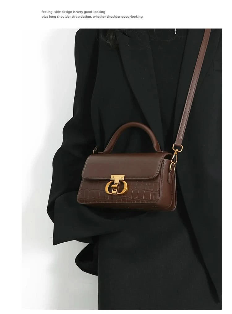 Small Leather Armpit Bags for Women, Chain Shoulder, Crossbody Bag, Ladies Vintage Underarm Handbags, Summer - M & M Global