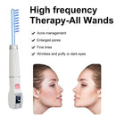 Blue High Frequency Facial Machine Screen Display Neon Electro Therapy Wand Glass Tube Anti Acne Spot Remove Skin Care Device - M & M Global
