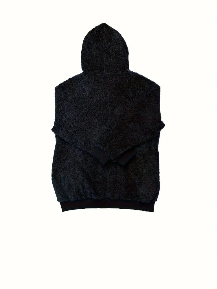 2024 Winter Warm Women Jackets Plush Casual Loose Fleece Plaid Y2K Hooded Zipper Fashion Cashmere Warm Solid Color Ladies Coats