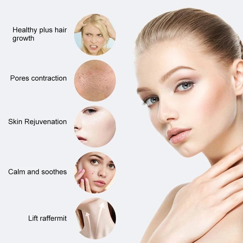 Blue High Frequency Facial Machine Screen Display Neon Electro Therapy Wand Glass Tube Anti Acne Spot Remove Skin Care Device - M & M Global