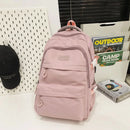 Schoolbag Unisex New Japanese Simple High School Student Junior High School Student Large-Capacity Backpack - M & M Global
