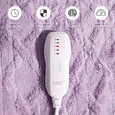 Soft Electric Heated Throw Blanket, 50x60 Inches, 5 Heat Levels with Auto-Off, Machine Washable in Purple