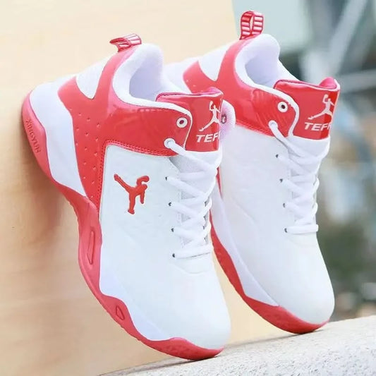Men's Basketball Shoes Spring New High-Top Casual Shoes Leather Face Sports Shoes Boots 2024 New Imported War Boots - M & M Global