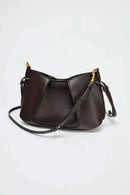 PLEATED MINI BAG, Women's Solid Color Simple Shoulder Bag, Fashionable Small Crossbody Purses, Luxury Design Handbag - M & M Global