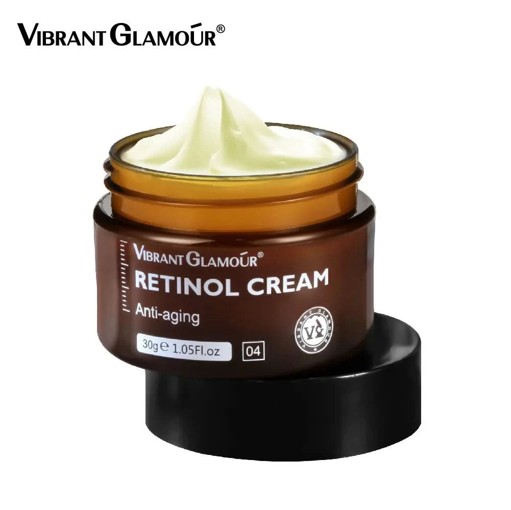 VIBRANT GLAMOUR Retinol Facial Skin Care Set Face Cream Eye Serum 2PCS - M & M Global