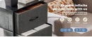 JHK Dresser For Bedroom With 4 Fabric Drawers Nightstand Wardrobe Steel Frame Closet For Clothes Storage Cabinet Of Furniture