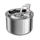 2L fully stainless steel pet water dispenser Automatic cat water fountain with optional sensor  and heater