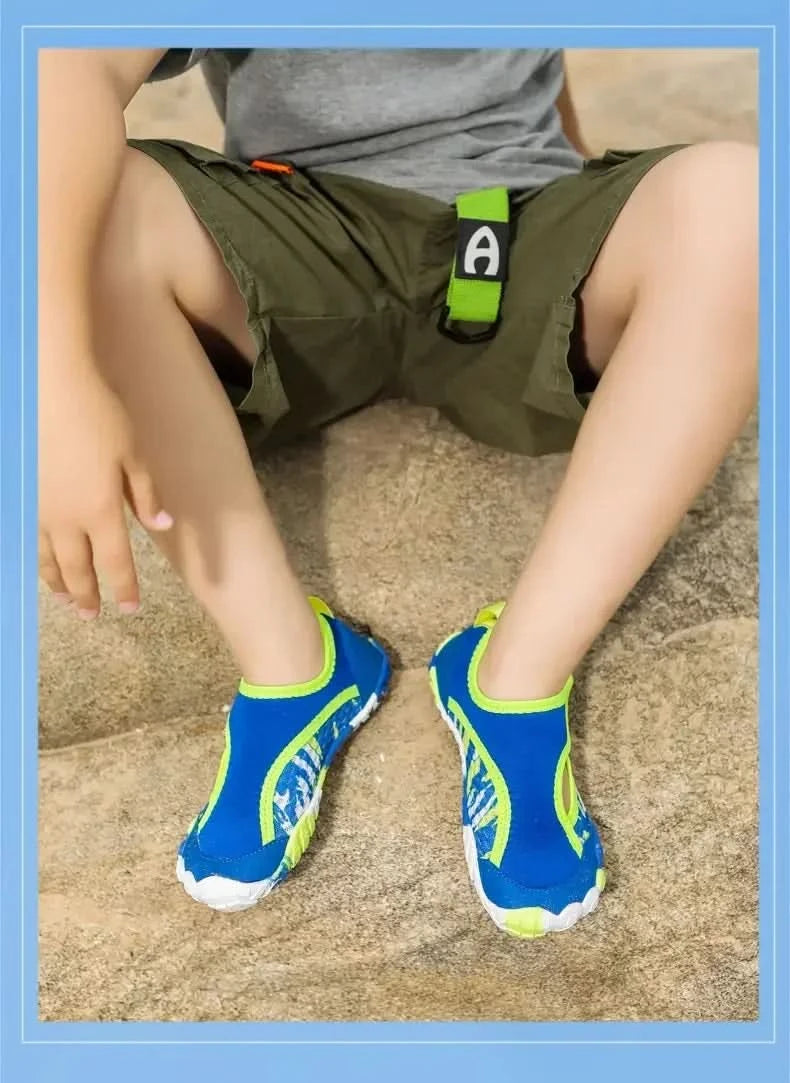 Swimming Beach Sneakers Children Diving Surfing Boating Wading Sports Shoes Kids Aqua Barefoot Water Shoes Quick-Dry Boys Girls - M & M Global
