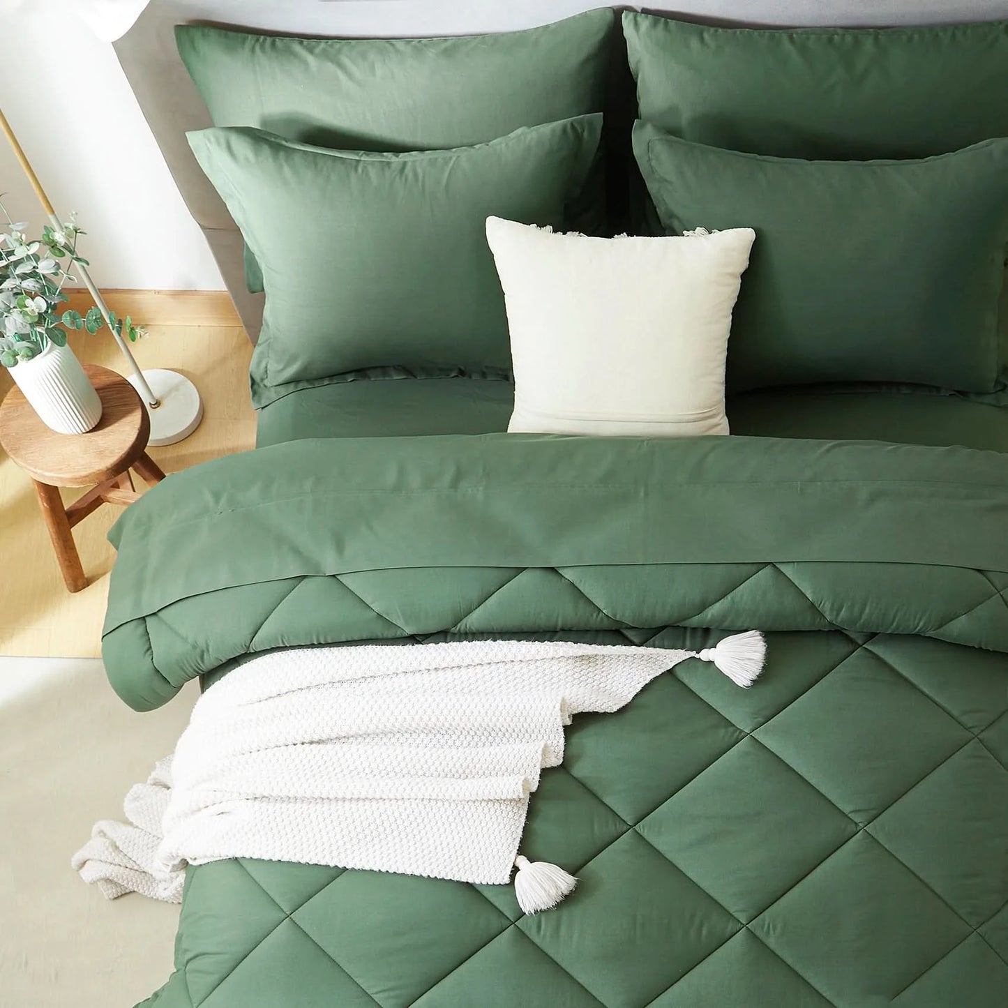 5/7-Piece Comforter Set – Bed in a Bag Bedding Set with Comforter, Sheets, Pillowcases & Pillow Shams – Soft All-Season Bed Set