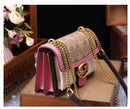 Light luxury women's bag 2025 new high-end color contrast single shoulder underarm bag designer fashionable crossbody small squa - M & M Global