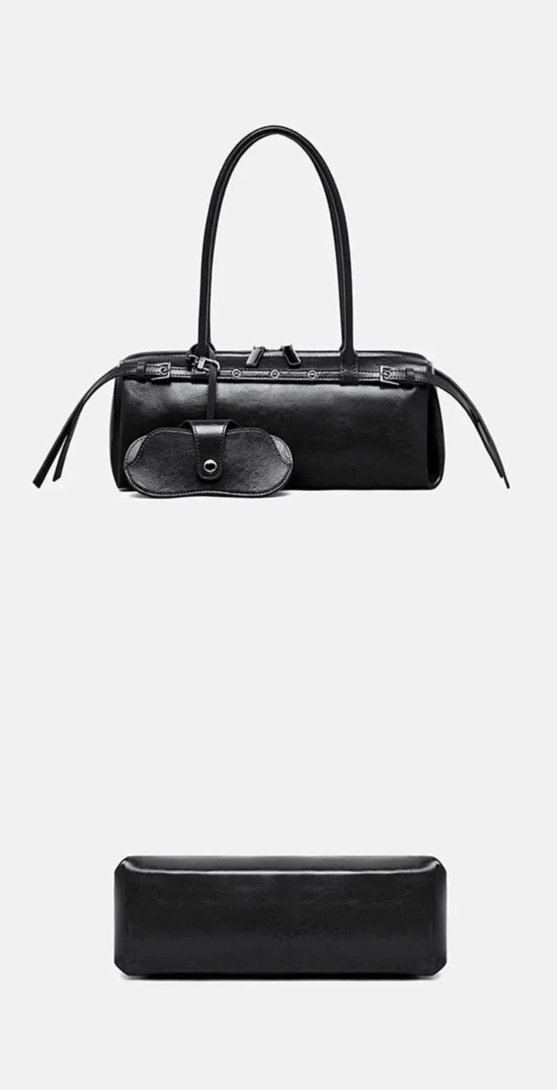 New Women's Rectangle Bag Luxury Designer Shoulder Bags High Quality Cowhide Handbags Fashion Women Baguette Bag 3086 - M & M Global