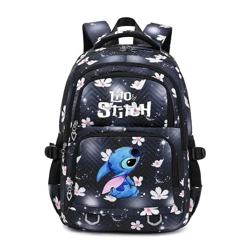 Lilo Stitch Large Capacity Backpack Daypack Lightweight Schoolbag Casual Travel Knapsack for Women Girls Pen Lunch Bags - M & M Global