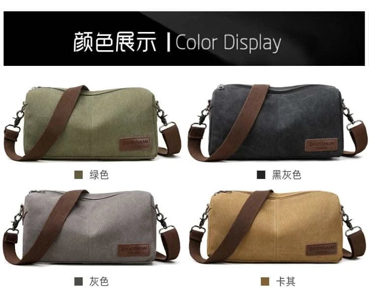 Crossbody bag, men's minimalist single-shoulder bag, women's outdoor travel commuting messenger bag, large capacity - M & M Global