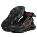 Lightweight Men Safety Shoes Steel Toe Work Sneakers Anti-smash Protective Shoes Anti-smash Anti-puncture Indestructible Shoes