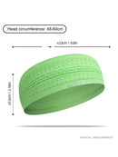 1pc Sport Headbands for Men Women Non-Slip Moisture Wicking Workout Sweatband Fitness Running Cycling Football Yoga Hairband