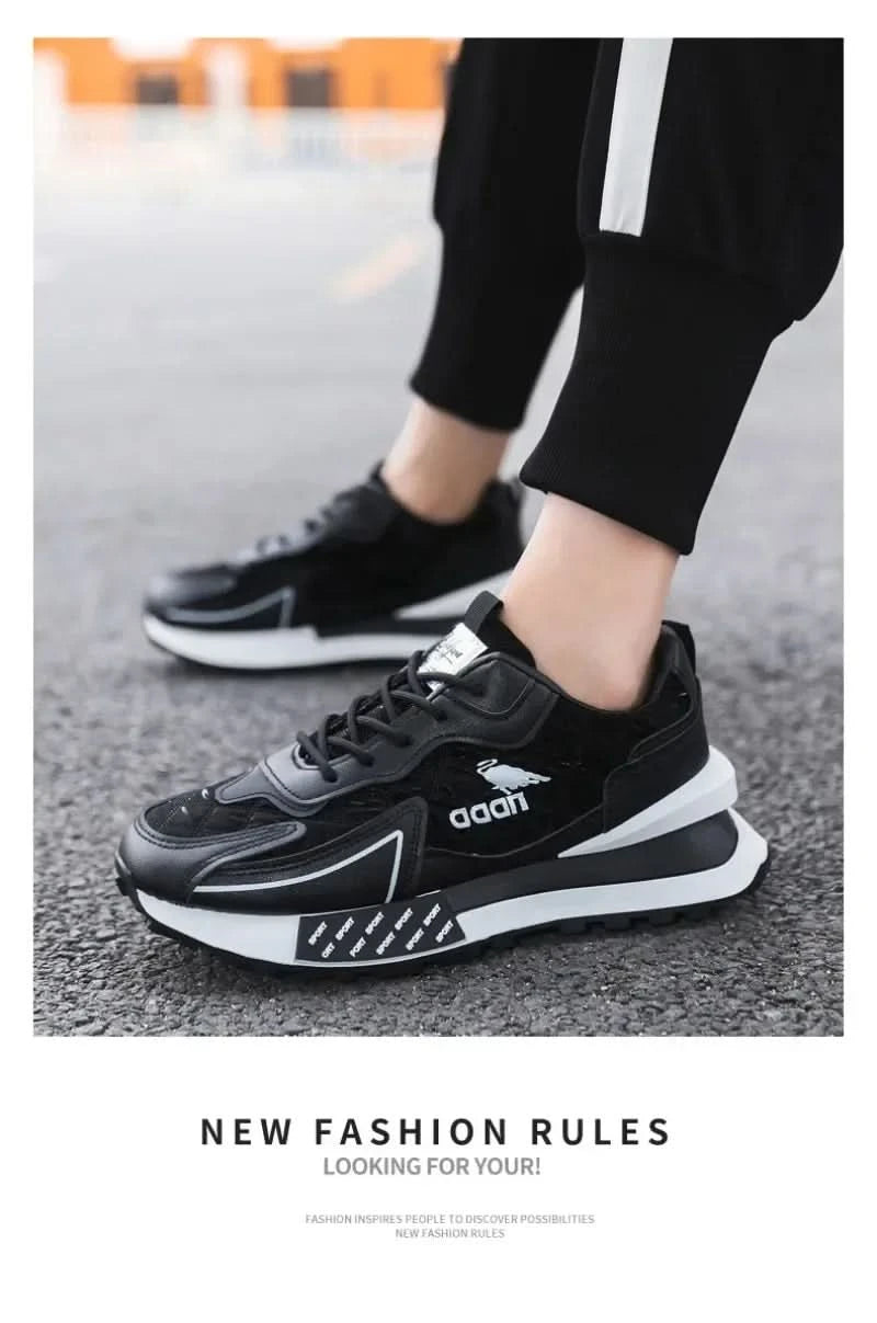 Men Sneakers Autumn Fashion Breathable Running Shoes Outdoor Jogging Sports Trainers Platform Non-slip - M & M Global