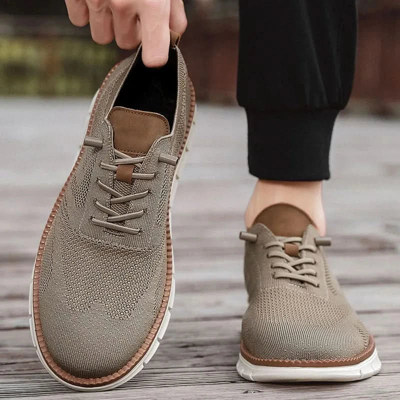 YRZL Men Casual Sports Shoes Anti Slip Wear-Resistant Breathable Cushioning Color Blocking Design Versatile Casual Sports Shoes - M & M Global