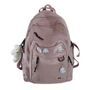 Fashion Big Student Backpack NEW Badge Rucksack Girls School Bag High Capacity Women Backpack Female Cute Leisure Travel Mochila - M & M Global