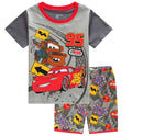 Summer Children Pajamas Set Short Sleeve T Shirt Shorts car Pyjamas Kids Boy Girls Pijamas lightning mcqueen Cartoon Sleepwear - M & M Global