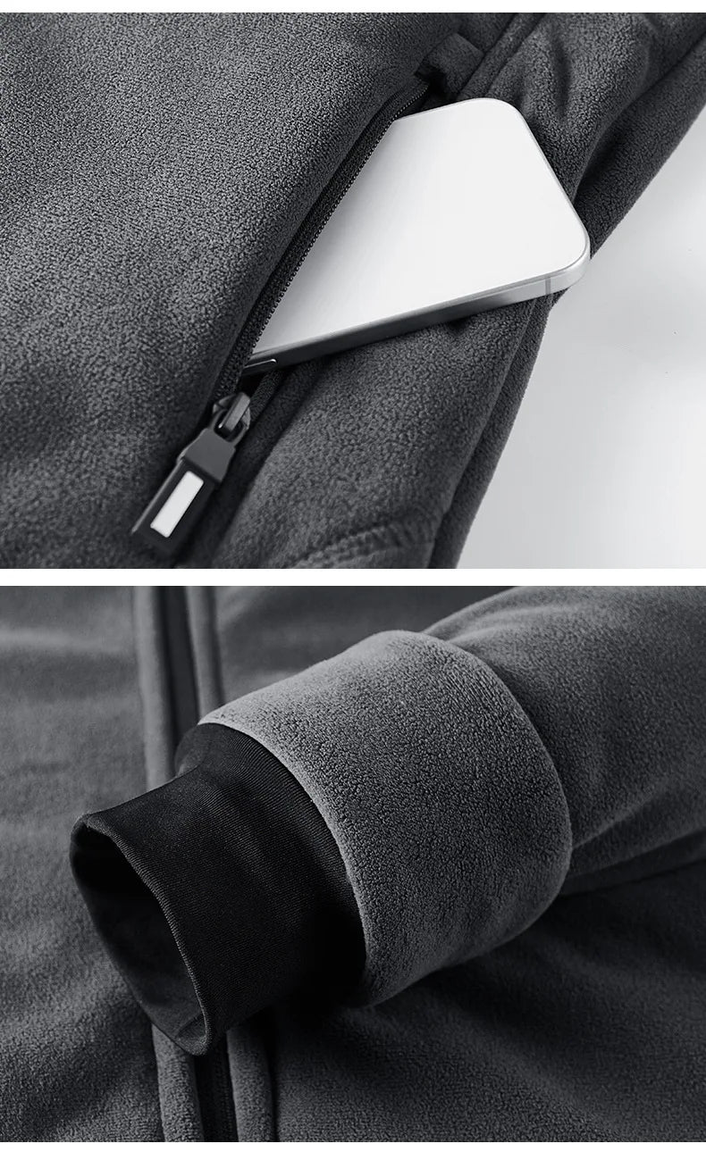 Men's Warm Jacket, Sports Hooded Sweatshirt, Oligon Fabric Coat, High-quality Design, Warm Coat with Fashionable Hood 2025 New