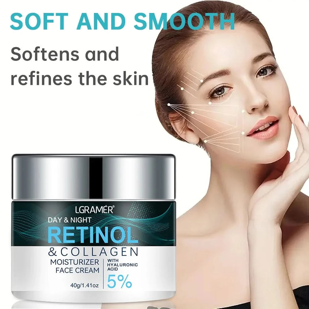 Retinol Moisturizer Face Cream Repairing Moisturizing Nourishing Cream Brightening Skin Facial Cream Anti-Aging Face Skin Care - M & M Global