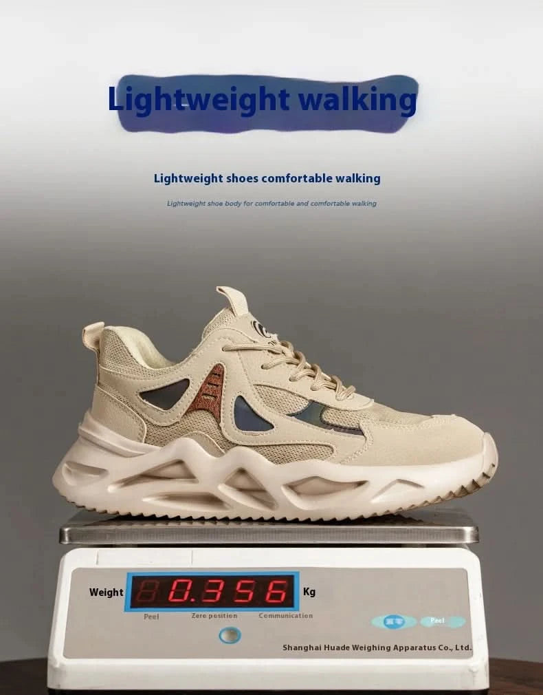 Lightweight Safety Shoes Men Work Shoes Steel Toe Work Boots Breathable Outdoor Sneakers Man Breathable Shoes Protective Boots