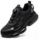Rotating Button Steel Toe Safety Shoes Men Anti-smash Anti-puncture Work Shoes Breathable Sport Shoes Security Protective Boots