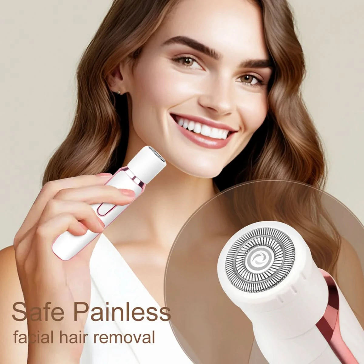 Women Electric Shavers Razors on Leg Armpit, Epilator Nose Hair Remover Facial Body Bikini Eyebrow Beard Mustache Women Trimmer - M & M Global