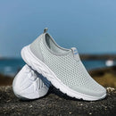 YRZL Men's Sneakers Breathable Mesh Men Casual Shoes Outdoor Non-Slip Big Size Loafers Walking Lightweight Male Tennis shoes - M & M Global