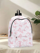 Bow pattern backpack, 2025 new model, casual travel backpack, lightweight and simple casual travel backpack - M & M Global
