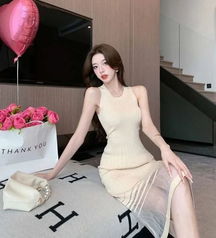 Dresses for Women Black SMidi Woman Dress Party Evening Night Club Prom Casual Youth G Fashion Summer 2024 Retro Sensual Sexy X - M & M Global