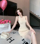 Dresses for Women Black SMidi Woman Dress Party Evening Night Club Prom Casual Youth G Fashion Summer 2024 Retro Sensual Sexy X - M & M Global