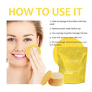 Turmeric Kojic Acid Cleansing Pads Exfoliating Pads Facial Sponges Removes Dirt Cleansing Exfoliating Daily Cleansing Skin Care - M & M Global