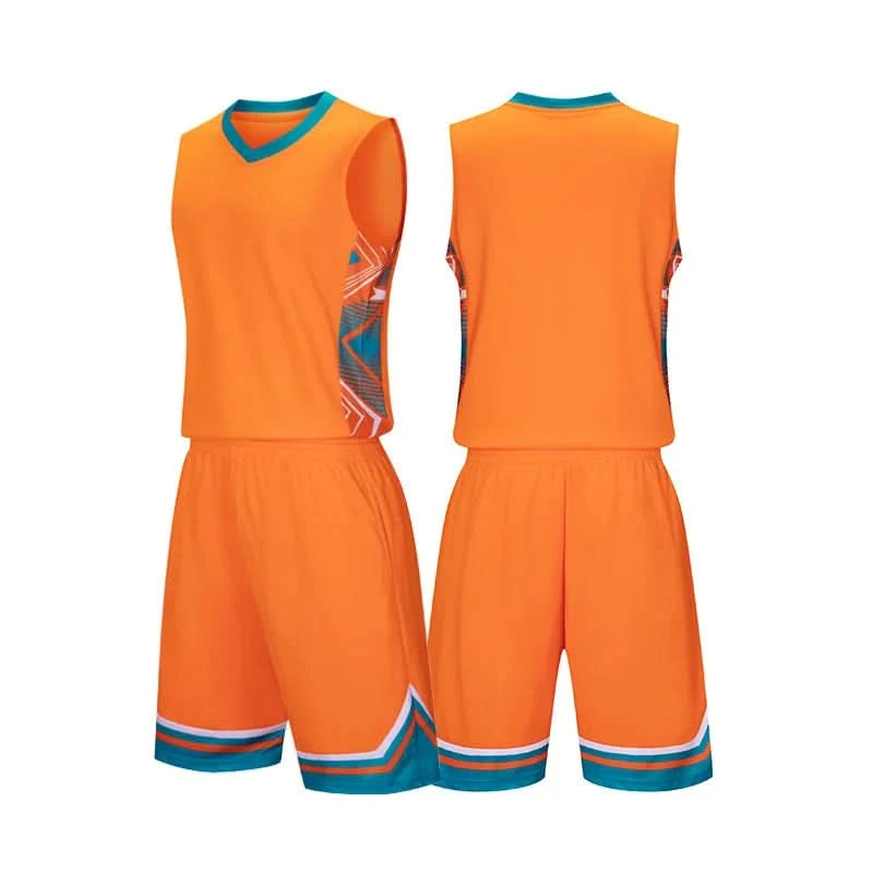 Kid Basketball Jersey Quick-drying Training Uniform Shirts Children Sportswear Kit Boys and Girls Tracksuit Sport Suit Clothes - M & M Global