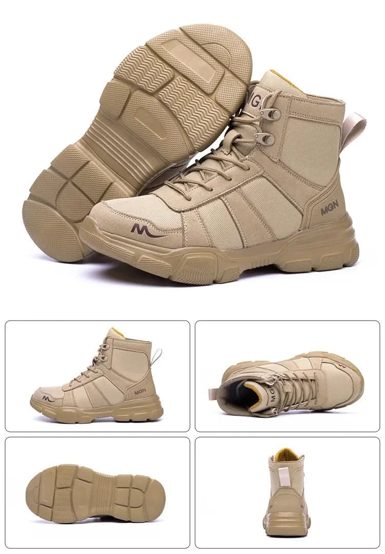 Work Boots Indestructible Safety Shoes Men Steel Toe Shoes Puncture-Proof Sneakers Male Footwear Shoes Women Non Slip Work Shoes