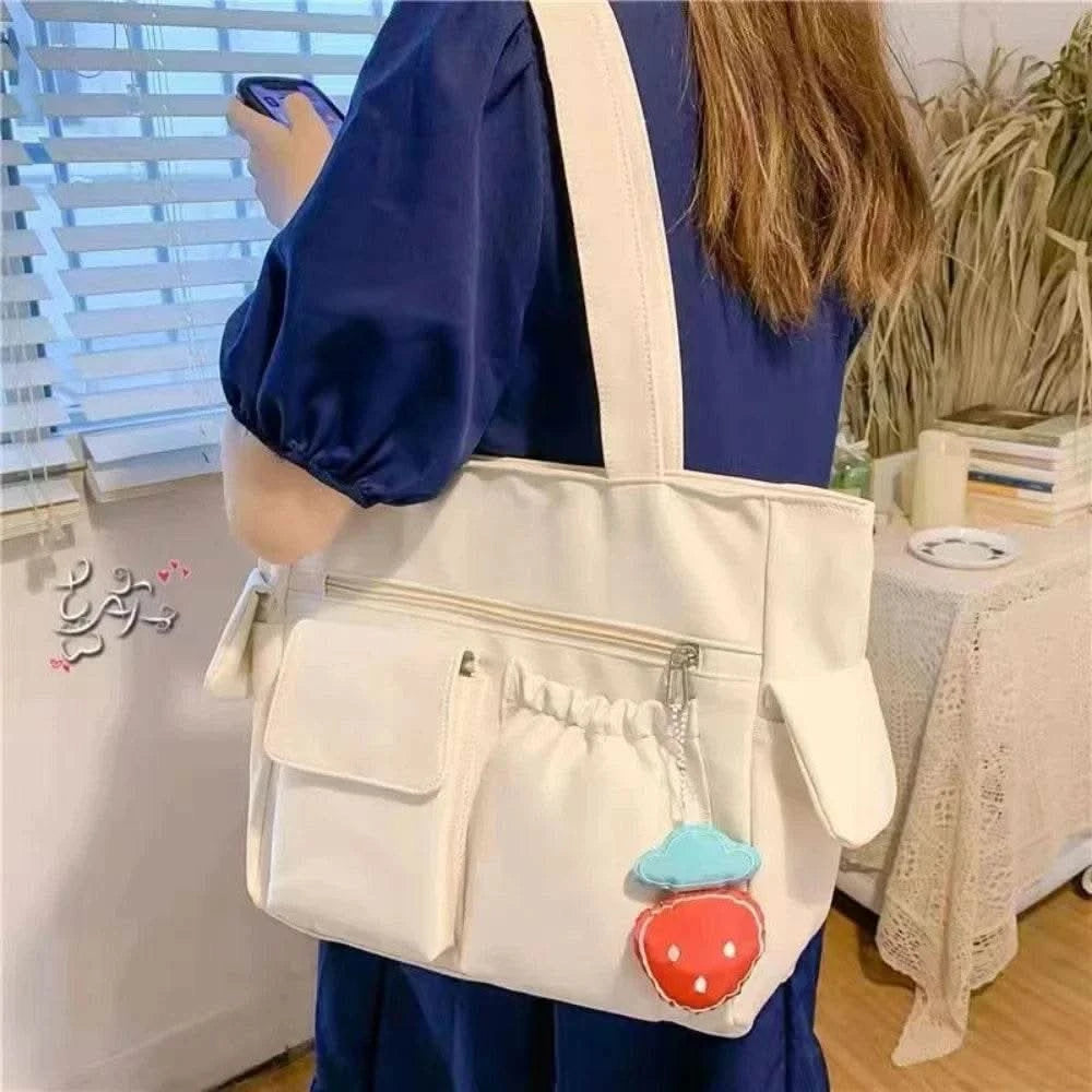 Bag Women Messenger Bag Preppy Student Book Bag Nylon Shoulder Bags Commuter Handbag Women - M & M Global