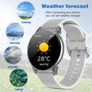 2025 new smart watch, Bluetooth call, message reminder, music playback, shutter control, weather forecast, unisex