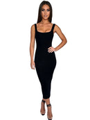 New 2026 Sleeveless Full Length Wrapped Women's Dresses Elegant Casual Dresses