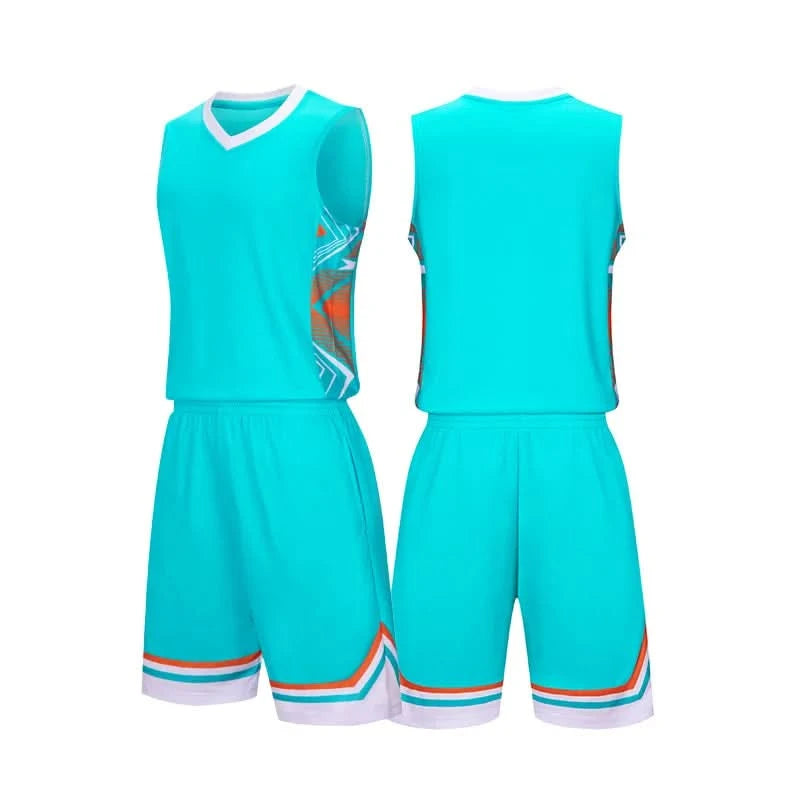 Kid Basketball Jersey Quick-drying Training Uniform Shirts Children Sportswear Kit Boys and Girls Tracksuit Sport Suit Clothes - M & M Global