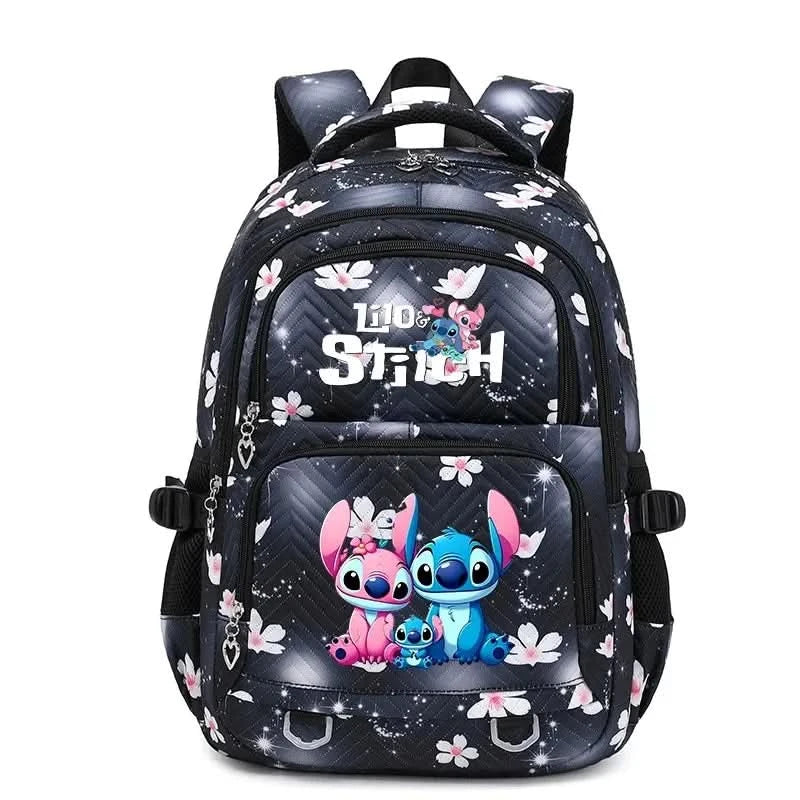 Lilo Stitch Large Capacity Backpack Daypack Lightweight Schoolbag Casual Travel Knapsack for Women Girls Pen Lunch Bags - M & M Global