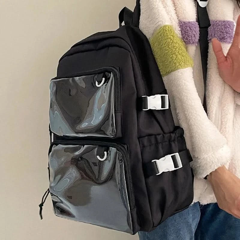 Japanese Style Transparent Ita Bag for Girls Comic Cons Large Capacity Women Backpack Fashion School Bags for College Student JK - M & M Global