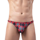 Sexy Underwear Men Briefs Underwear Male Mini Panties Penis Pouch Low Waist Bikini Hombre Lingerie Man Plaid Underpants Cueca - M & M Global