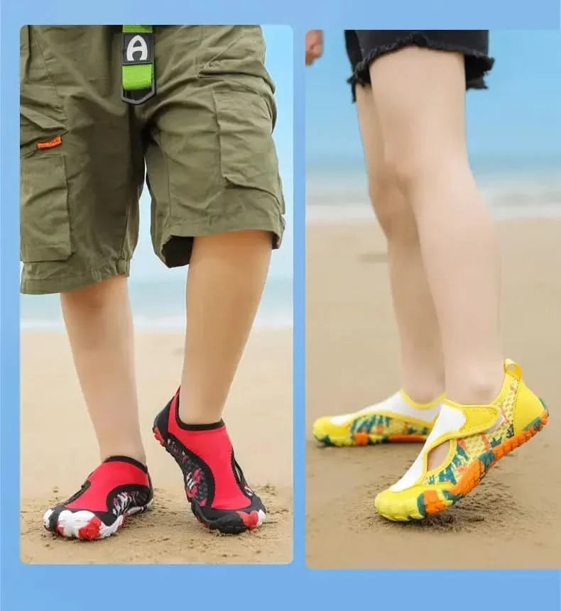 Swimming Beach Sneakers Children Diving Surfing Boating Wading Sports Shoes Kids Aqua Barefoot Water Shoes Quick-Dry Boys Girls - M & M Global