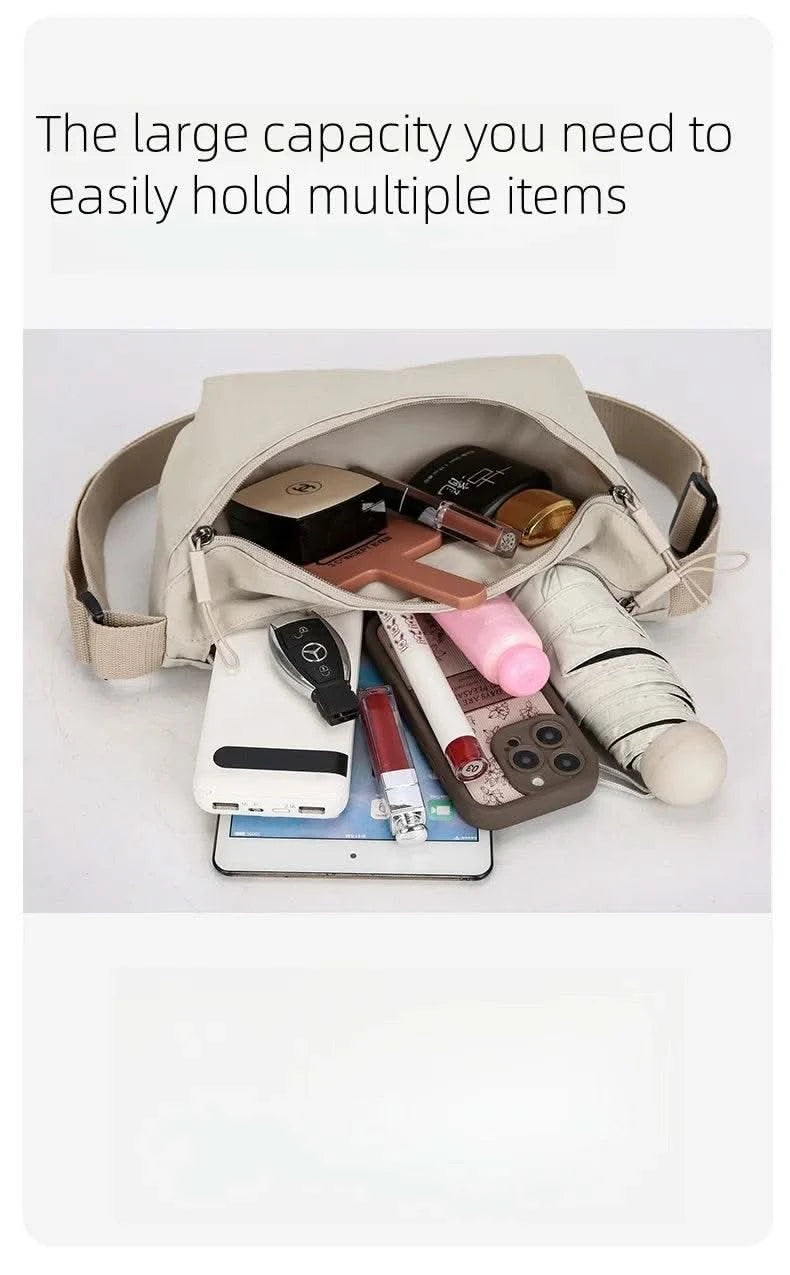 Bag Women 2025 New Korean Versatile Popular Saddle Bag Shoulder Bag Sports Commuter Crossbody Multi functional Backpack - M & M Global