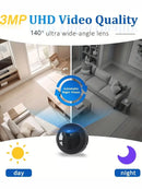 1080P HD security camera Indoor/outdoor surveillance camera,Motion detection,USB charging,Easy installation,Nanny monitoring