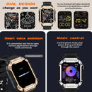 Smart watch with full touch screen, call, message reminder and other functions, compatible with iPhone/Android phones