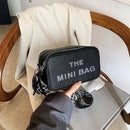 2025 New Small Square Bag Fashion Letter Pattern Chic Hobo Bag Trend PU Women Shoulder Bag Adjustable Strap Satchel Designer Bag - M & M Global