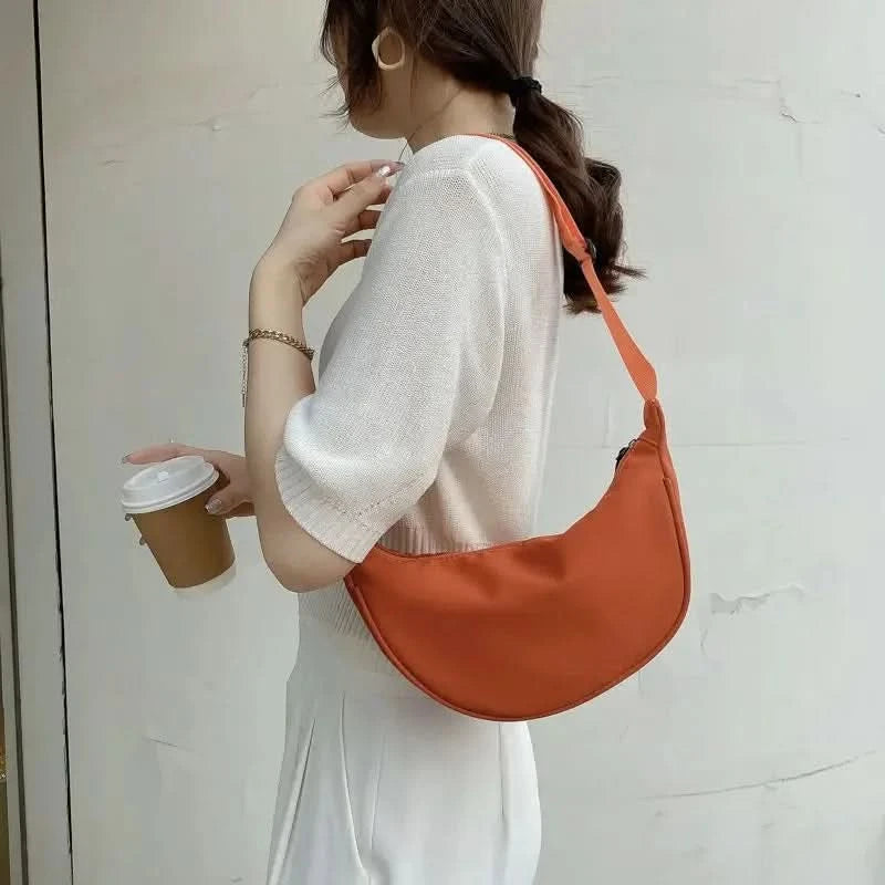 Ladies' fashionable leather PU handbag, designer shoulder bag, crossbody bag, armpit bag - M & M Global