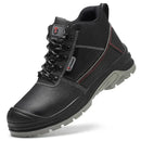 Widen Mens Steel Toe Work Boots Indestructible Shoes Anti-smash Anti-Punctur Construction Work Shoes Anti-static Protective Boot